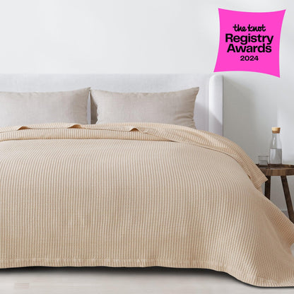 Mikala Collection 100% Cotton Waffle Weave Blanket – view 41