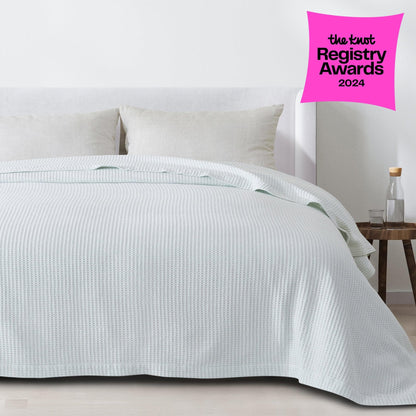 Mikala Collection 100% Cotton Waffle Weave Blanket – view 11
