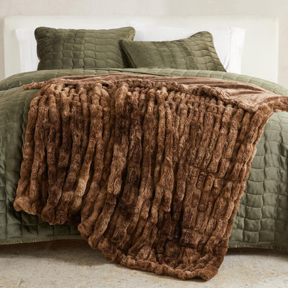 Alondra Collection Ruched Faux Fur Throw Blanket, 50 x 60 Inch – view 26
