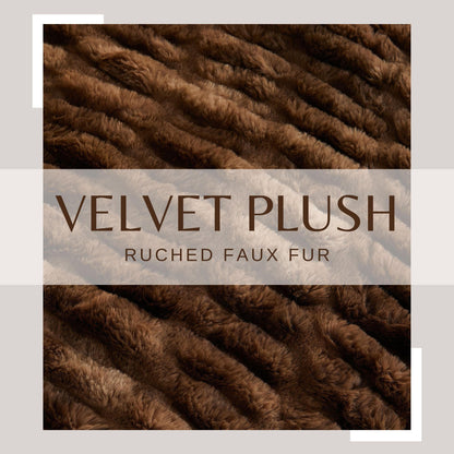 Alondra Collection Ruched Faux Fur Throw Blanket, 50 x 60 Inch – view 29