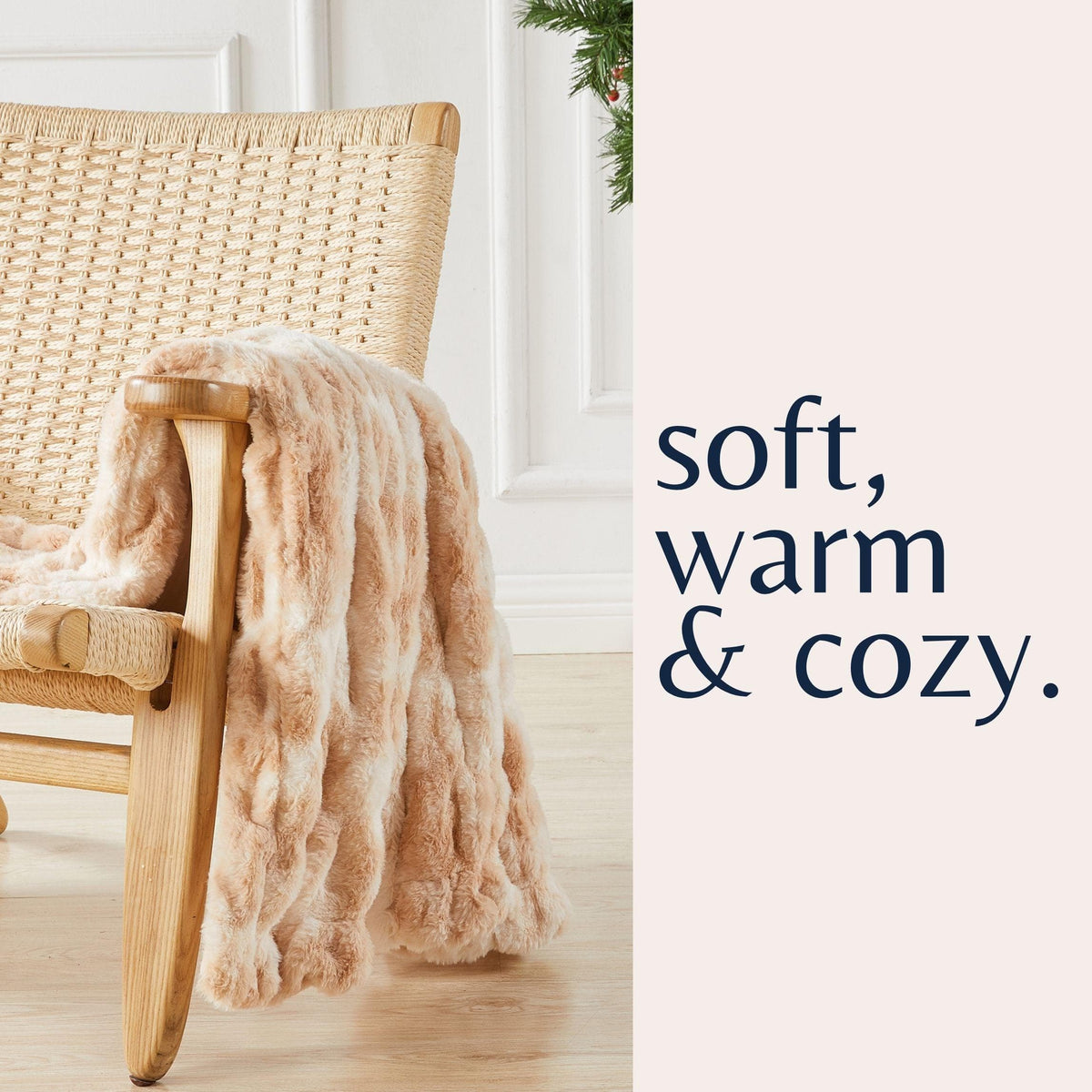 Alondra Collection Ruched Faux Fur Throw Blanket, 50 x 60 Inch – view 36