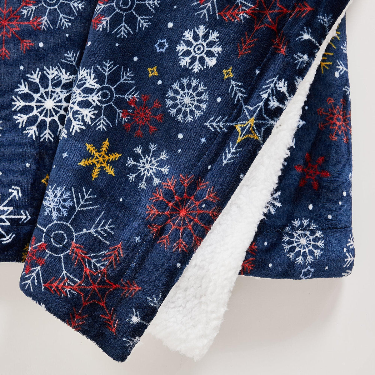 Eve Collection Holiday Velvet Plush Sherpa Throw Blanket, 50 x 60 – view 47
