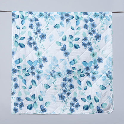 Miranda Watercolor Floral Leaves Quilt Set – Three-Piece – view 3