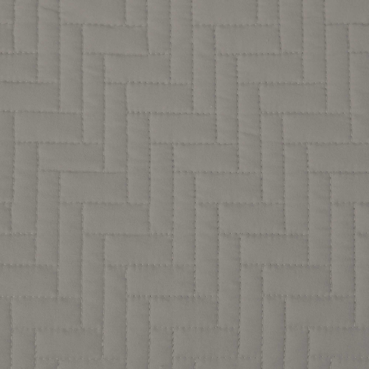 Solid Herringbone Stitched Quilt Set with Shams – Louise Collection – view 9