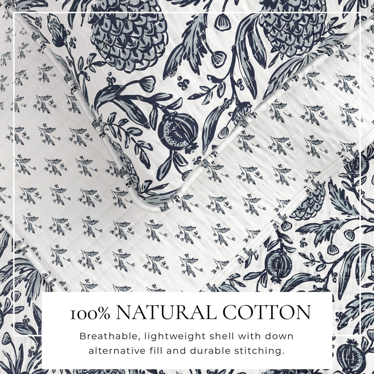 Pineapple Grove Printed Cotton Quilt Set – Bernice Collection – view 2