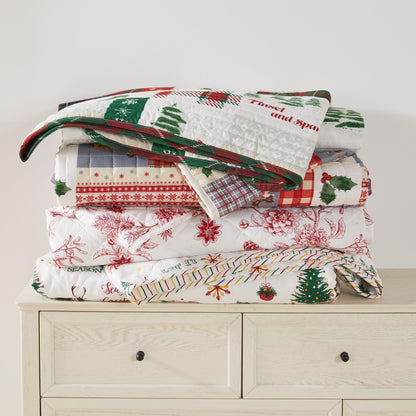 Colorful Holiday Print Quilt Set – Midnight Magic Collection – view 6