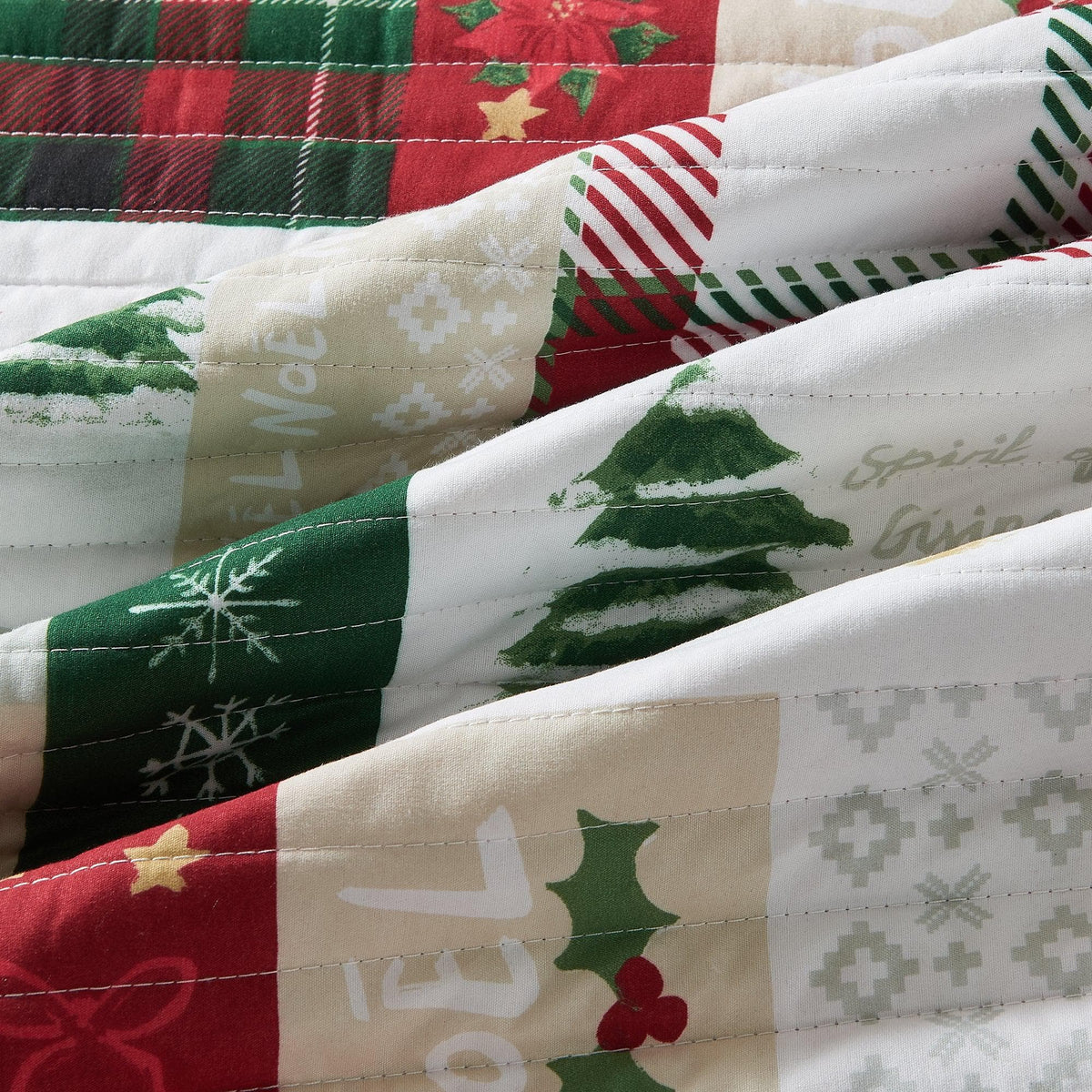 Colorful Holiday Print Quilt Set – Midnight Magic Collection – view 9