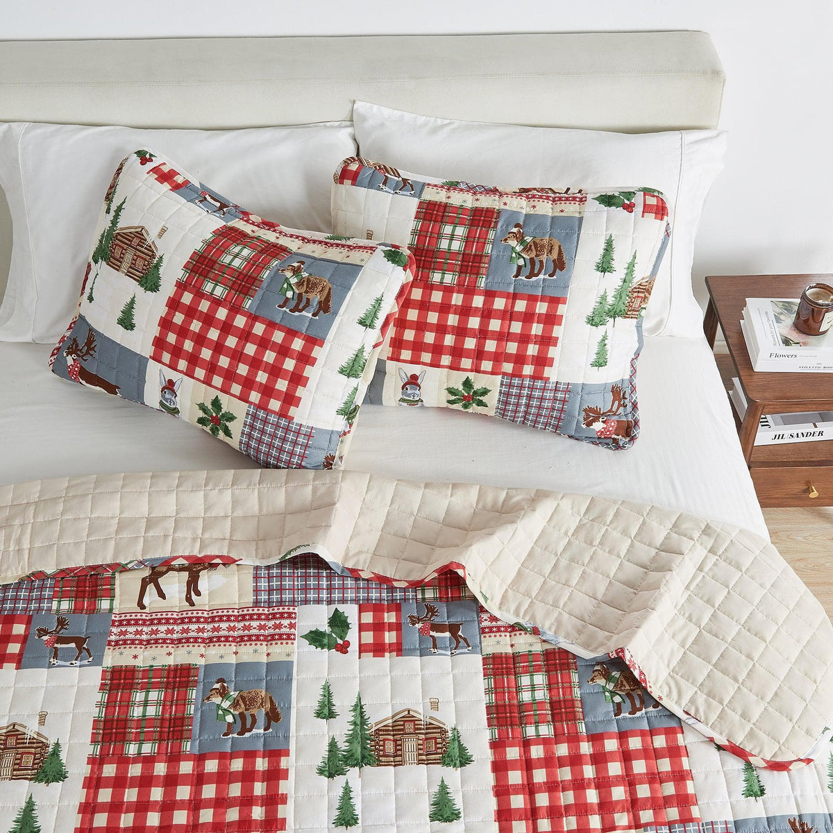 Colorful Holiday Print Quilt Set – Midnight Magic Collection – view 14