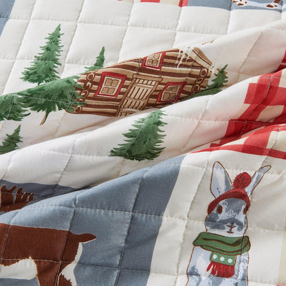 Colorful Holiday Print Quilt Set – Midnight Magic Collection – view 15