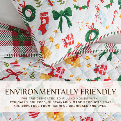 Colorful Holiday Print Quilt Set – Midnight Magic Collection – view 23