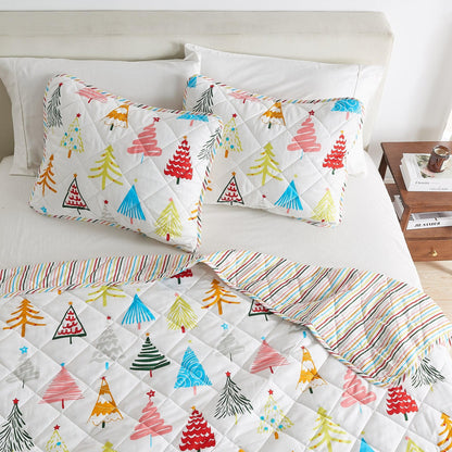 Colorful Holiday Print Quilt Set – Midnight Magic Collection – view 32