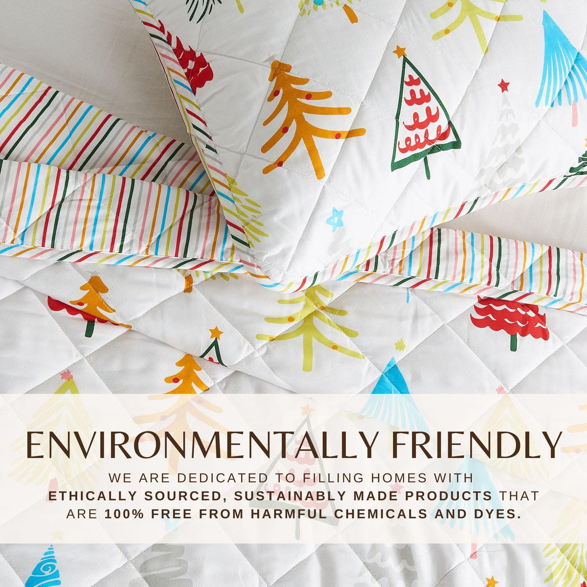 Colorful Holiday Print Quilt Set – Midnight Magic Collection – view 35