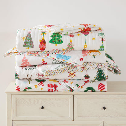 Colorful Holiday Print Quilt Set – Midnight Magic Collection – view 36