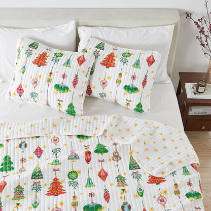 Colorful Holiday Print Quilt Set – Midnight Magic Collection – view 38