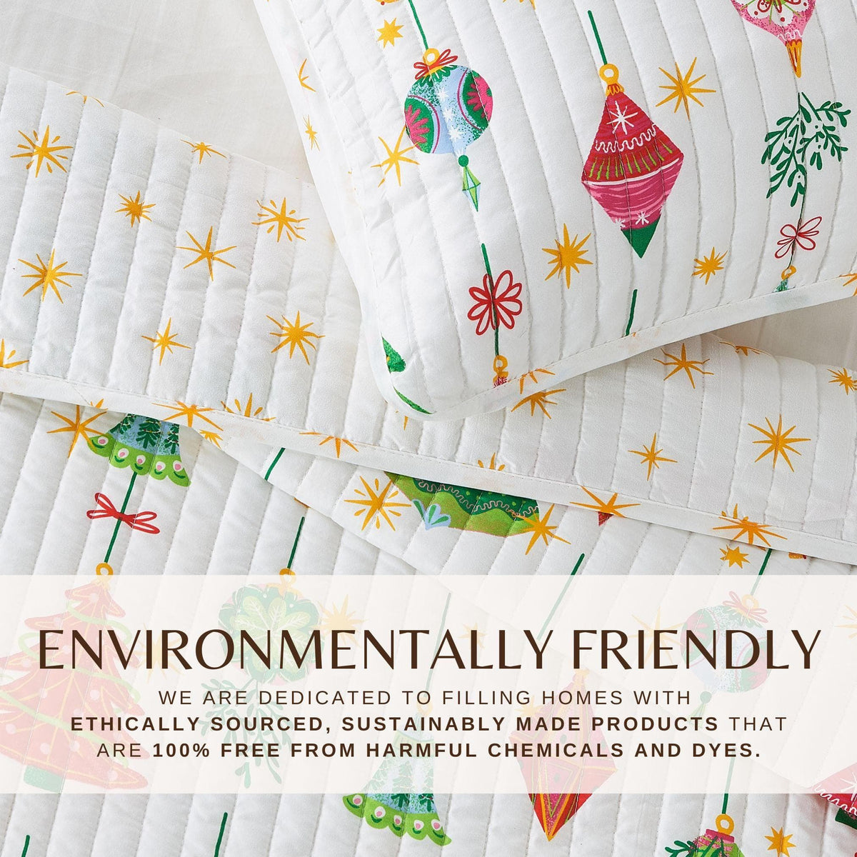 Colorful Holiday Print Quilt Set – Midnight Magic Collection – view 41