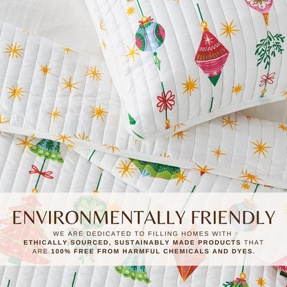 Colorful Holiday Print Quilt Set – Midnight Magic Collection – view 41