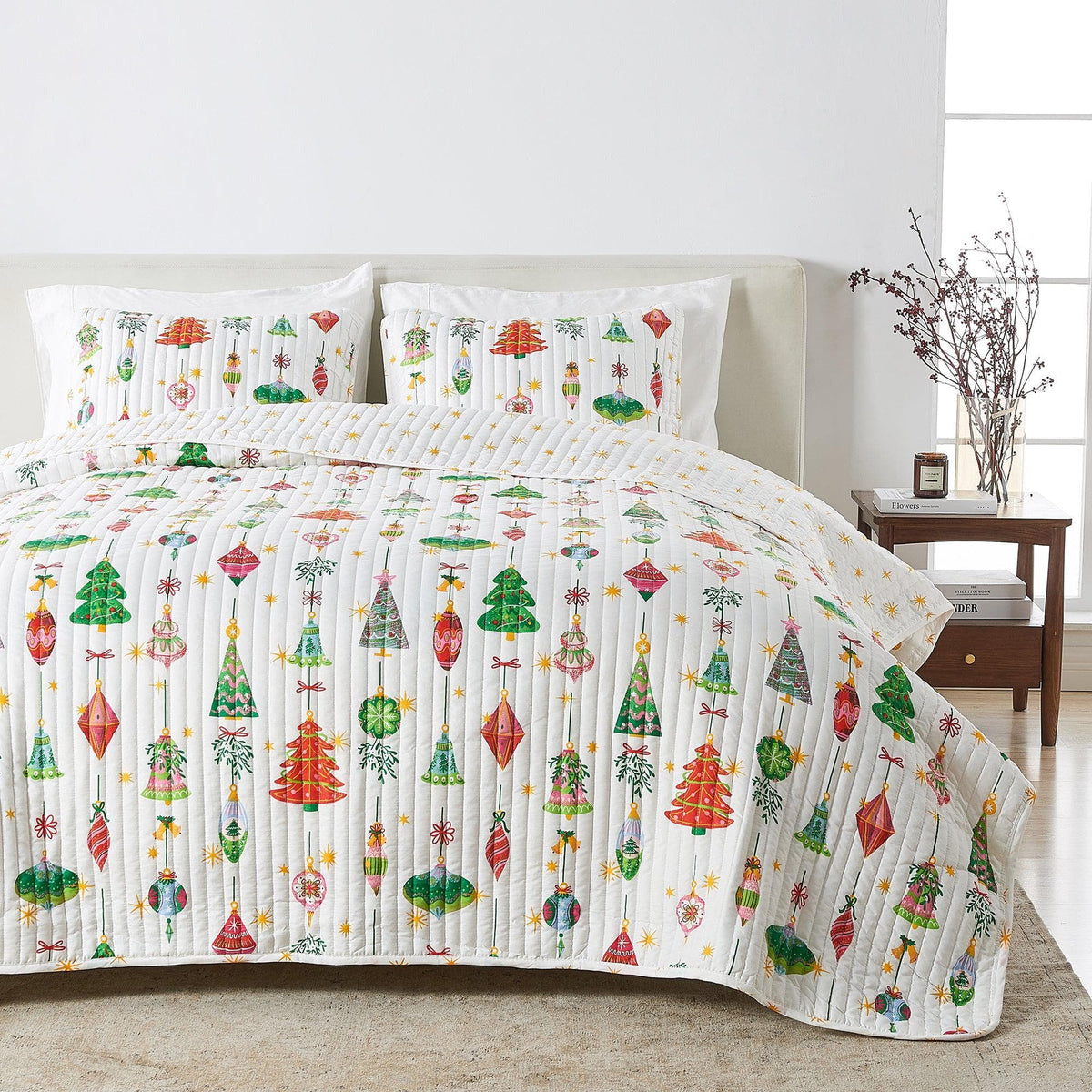 Colorful Holiday Print Quilt Set – Midnight Magic Collection – view 37