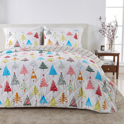 Colorful Holiday Print Quilt Set – Midnight Magic Collection – view 31