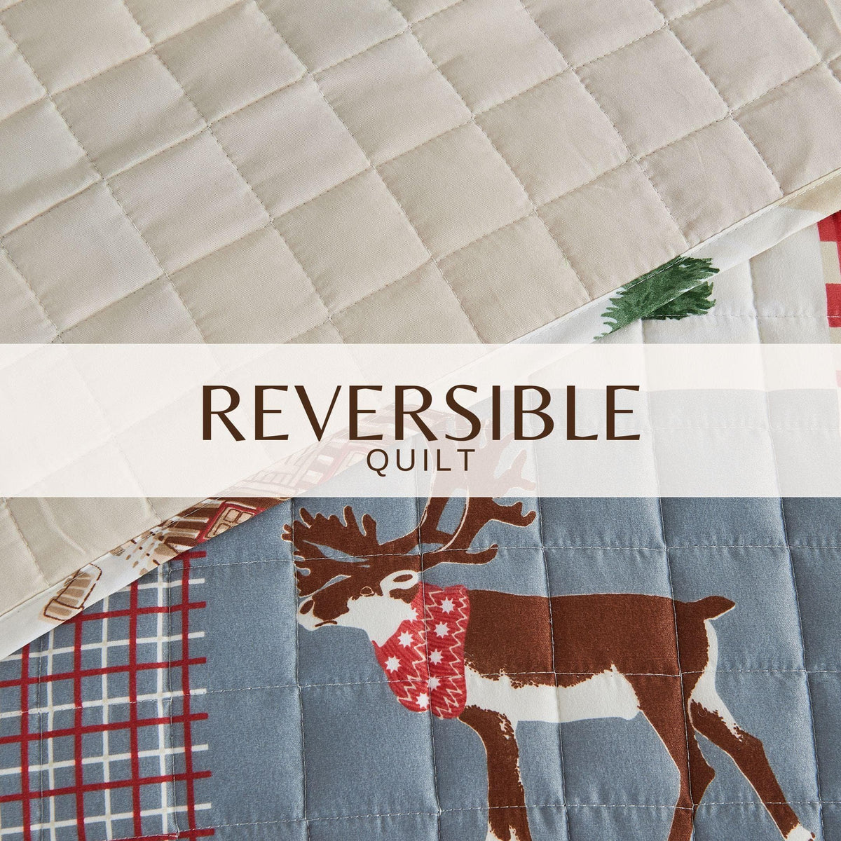 Colorful Holiday Print Quilt Set – Midnight Magic Collection – view 16