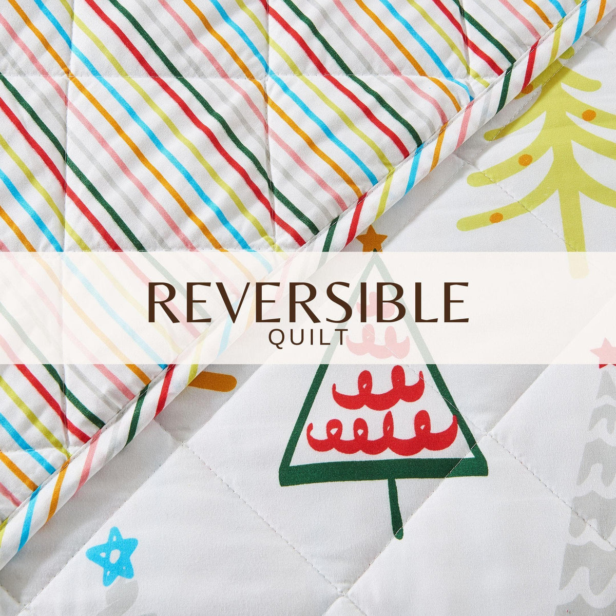 Colorful Holiday Print Quilt Set – Midnight Magic Collection – view 34
