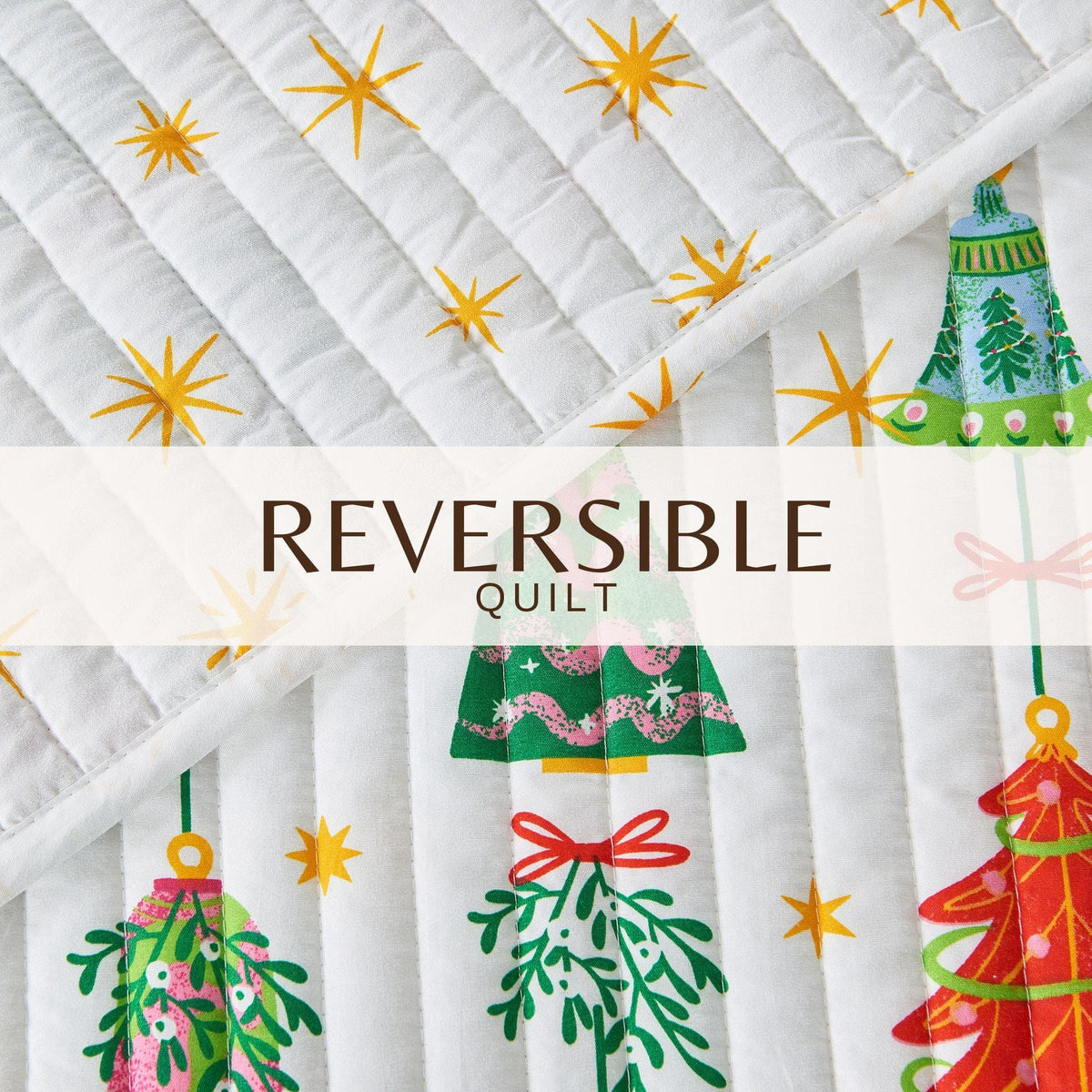 Colorful Holiday Print Quilt Set – Midnight Magic Collection – view 40