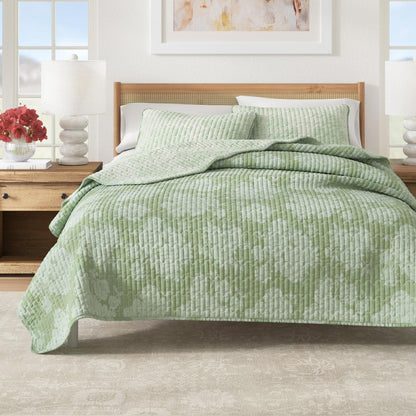 Vintage Floral Printed Cotton Quilt and Sham Set – Corin Collection – view 6