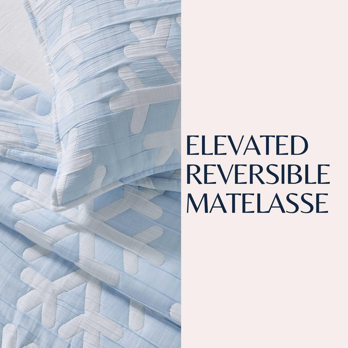 Reversible Matelassé Snowflake Quilt Set – Nino Collection – view 5
