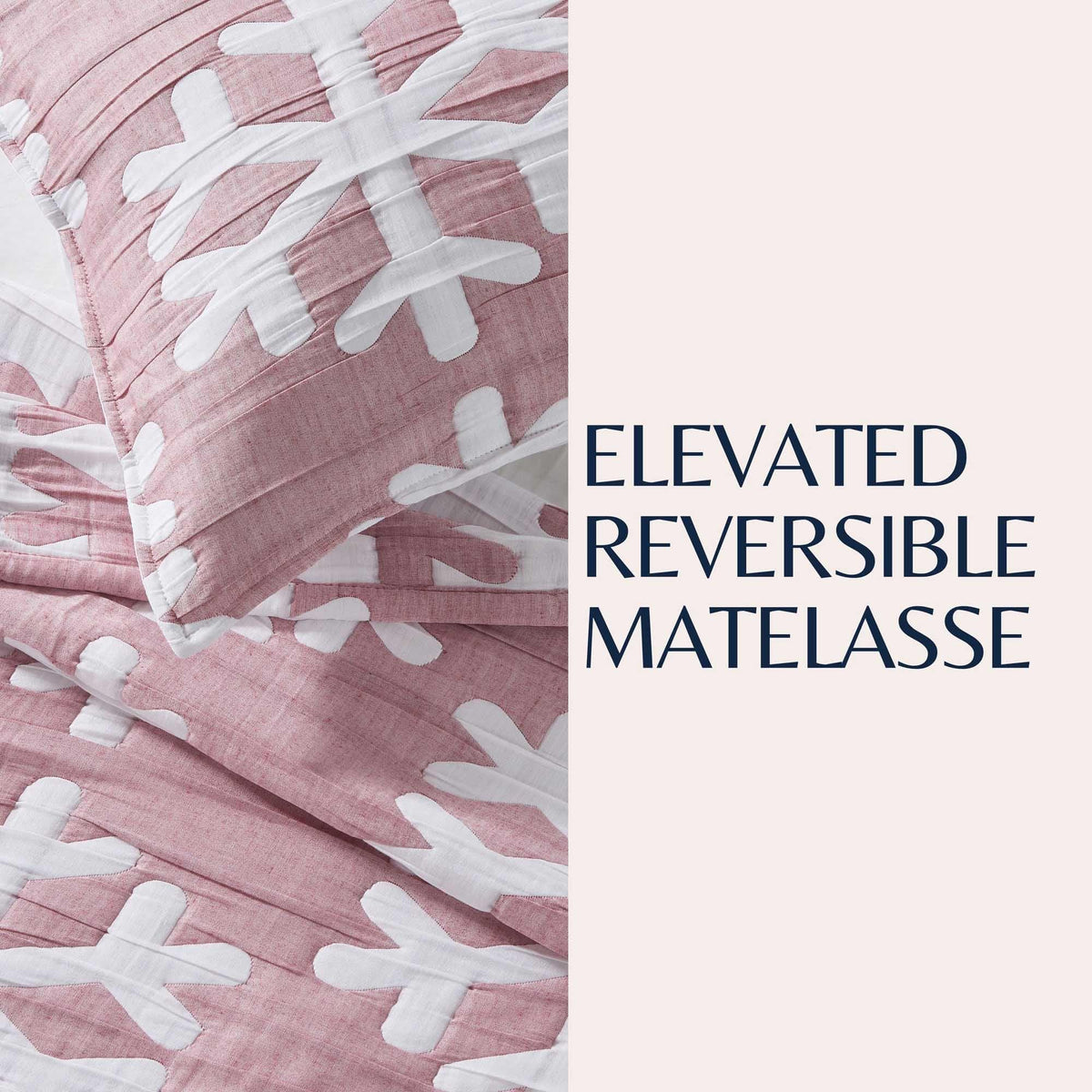 Reversible Matelassé Snowflake Quilt Set – Nino Collection – view 17