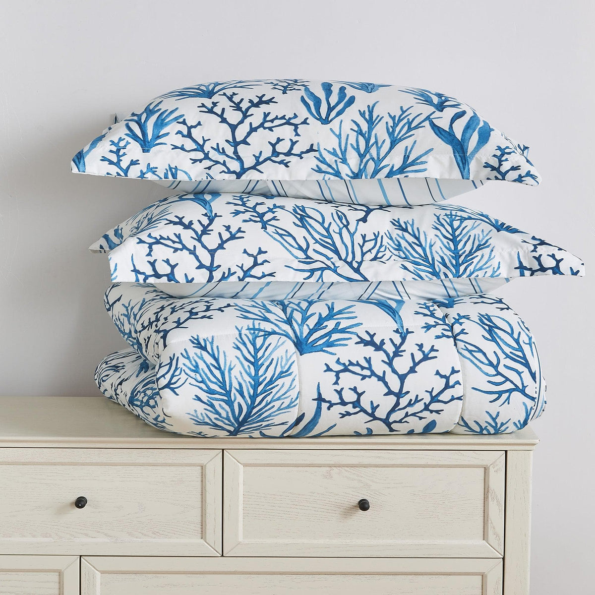 Reversible Brushed Microfiber Comforter Set – Odette Collection – view 78
