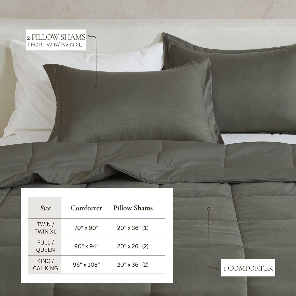 Reversible Brushed Microfiber Comforter Set – Odette Collection – view 4