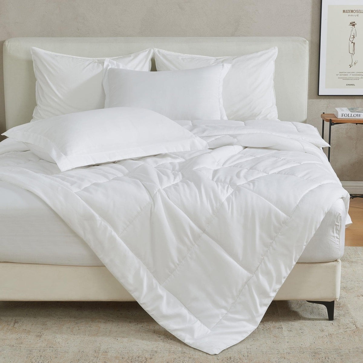 Reversible Brushed Microfiber Comforter Set – Odette Collection – view 8