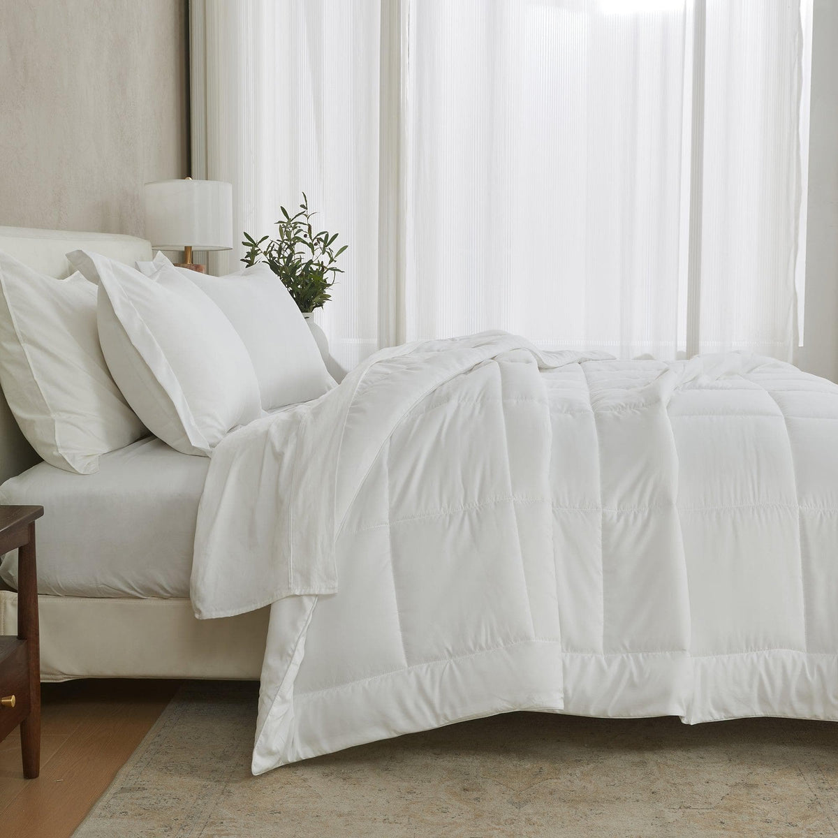 Reversible Brushed Microfiber Comforter Set – Odette Collection – view 9
