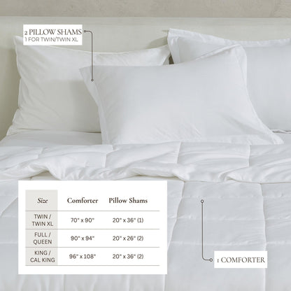 Reversible Brushed Microfiber Comforter Set – Odette Collection – view 10