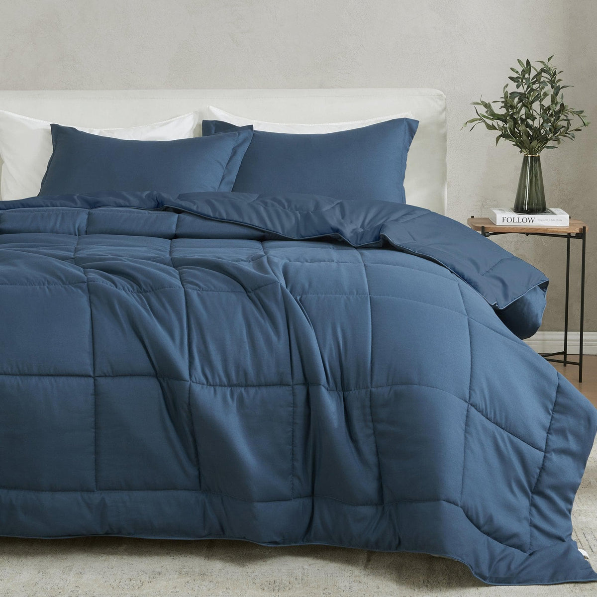 Reversible Brushed Microfiber Comforter Set – Odette Collection – view 13