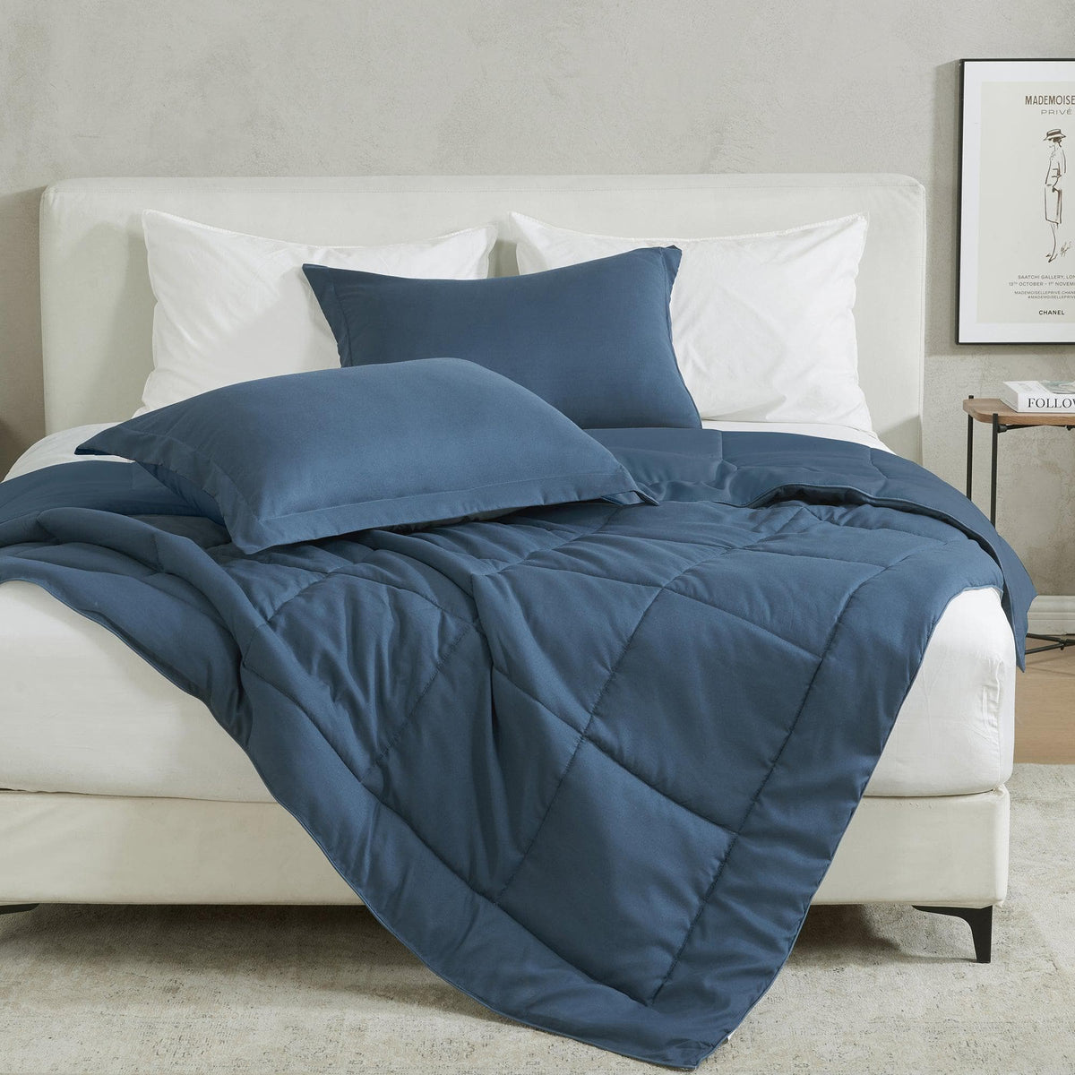 Reversible Brushed Microfiber Comforter Set – Odette Collection – view 14