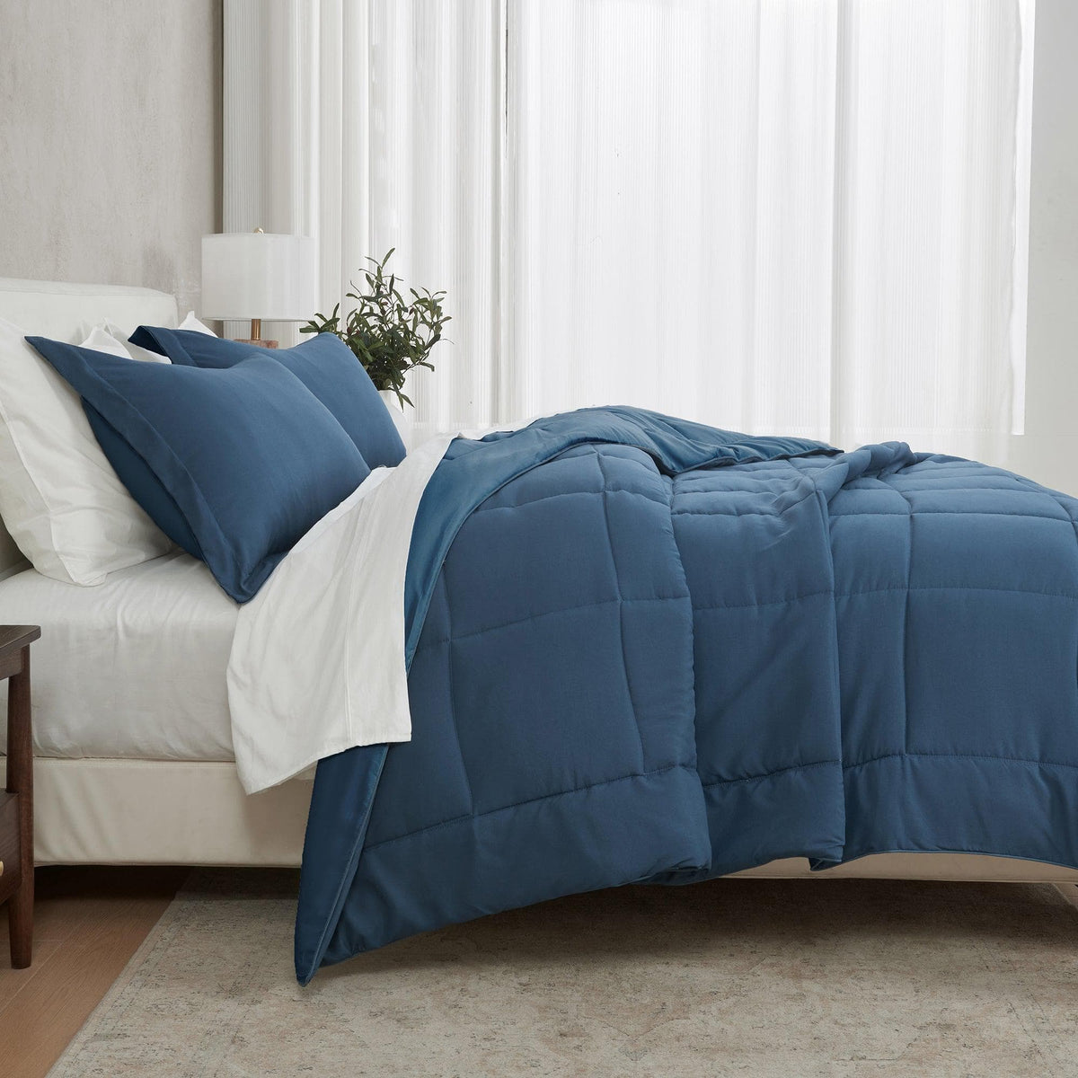 Reversible Brushed Microfiber Comforter Set – Odette Collection – view 15