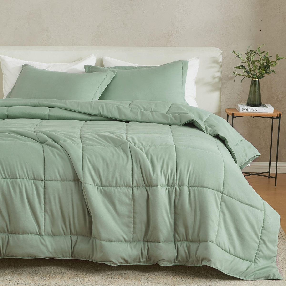 Reversible Brushed Microfiber Comforter Set – Odette Collection – view 19