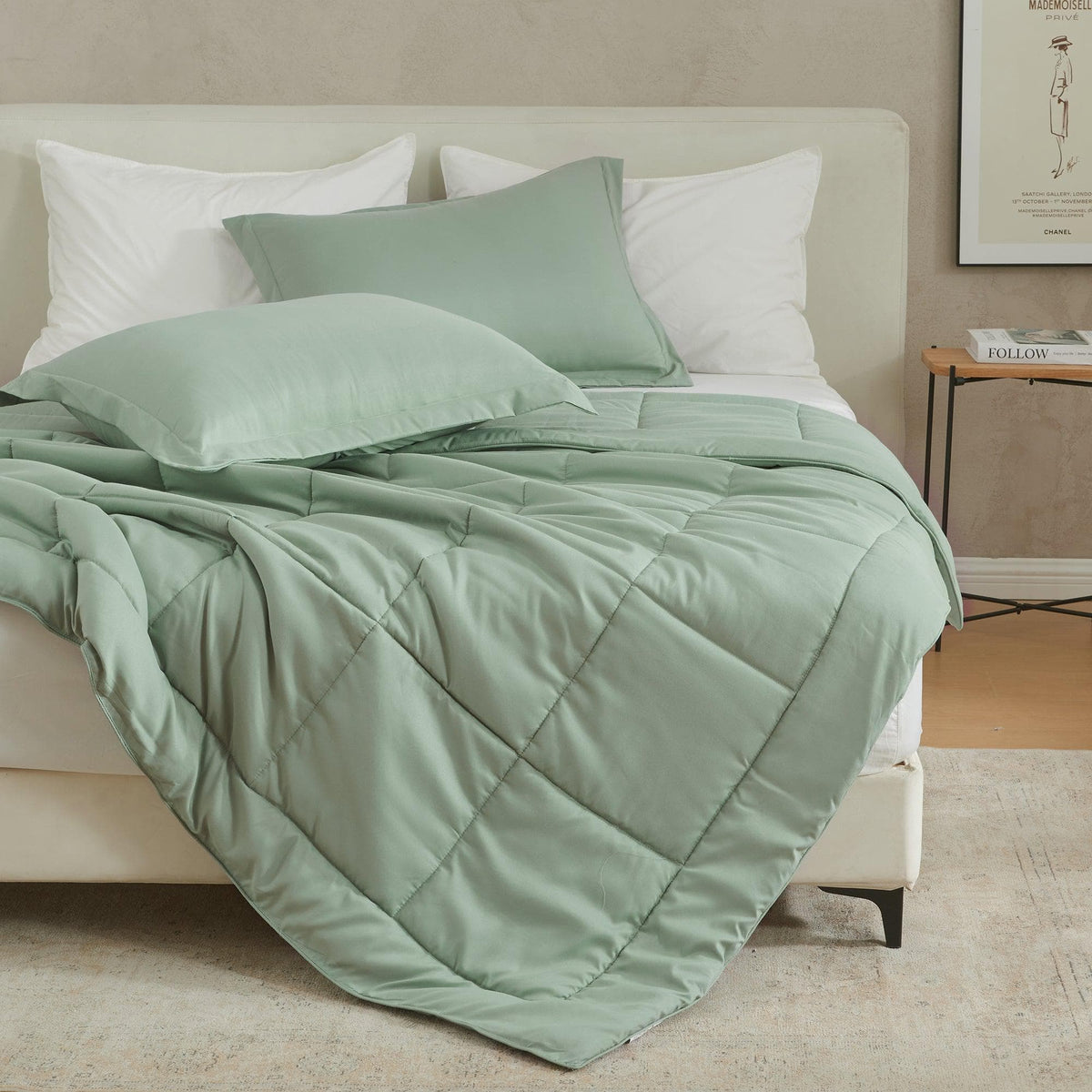 Reversible Brushed Microfiber Comforter Set – Odette Collection – view 20