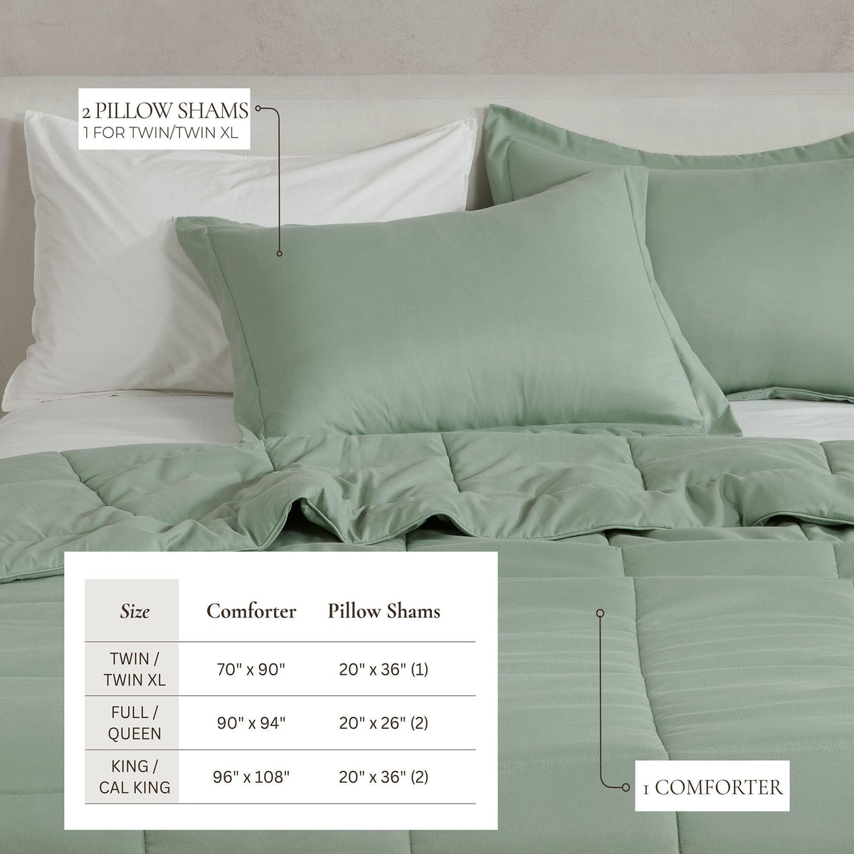 Reversible Brushed Microfiber Comforter Set – Odette Collection – view 22