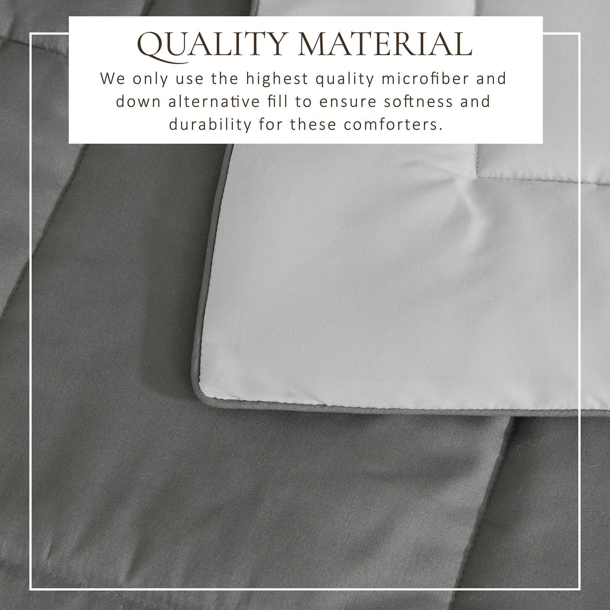 Reversible Brushed Microfiber Comforter Set – Odette Collection – view 29