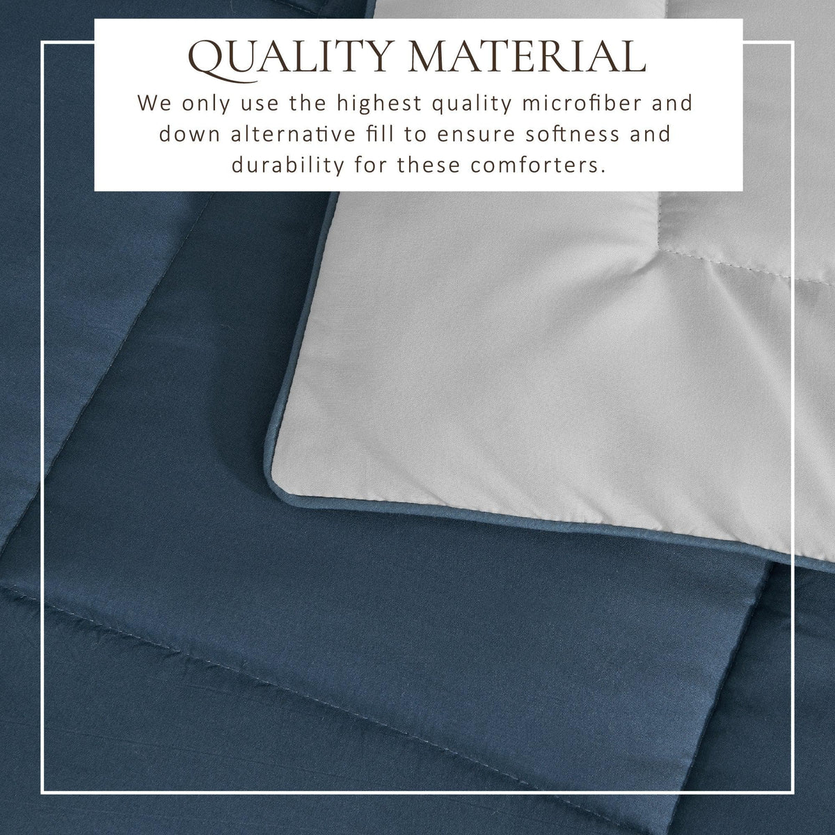Reversible Brushed Microfiber Comforter Set – Odette Collection – view 35