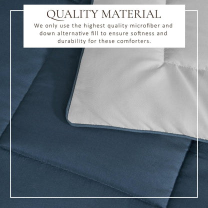 Reversible Brushed Microfiber Comforter Set – Odette Collection – view 35