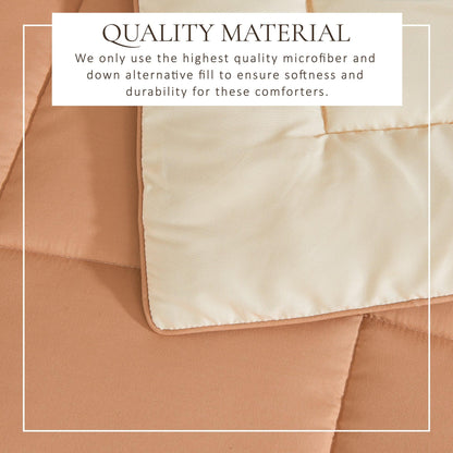 Reversible Brushed Microfiber Comforter Set – Odette Collection – view 41