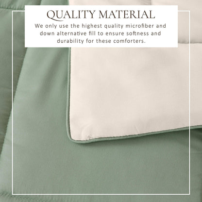 Reversible Brushed Microfiber Comforter Set – Odette Collection – view 47