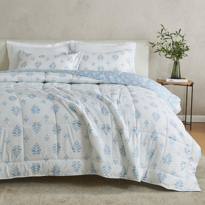Reversible Brushed Microfiber Comforter Set – Odette Collection – view 49