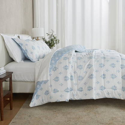 Reversible Brushed Microfiber Comforter Set – Odette Collection – view 50