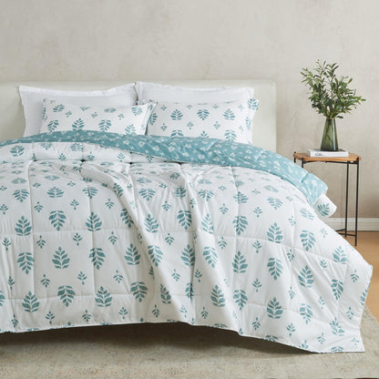 Reversible Brushed Microfiber Comforter Set – Odette Collection – view 55