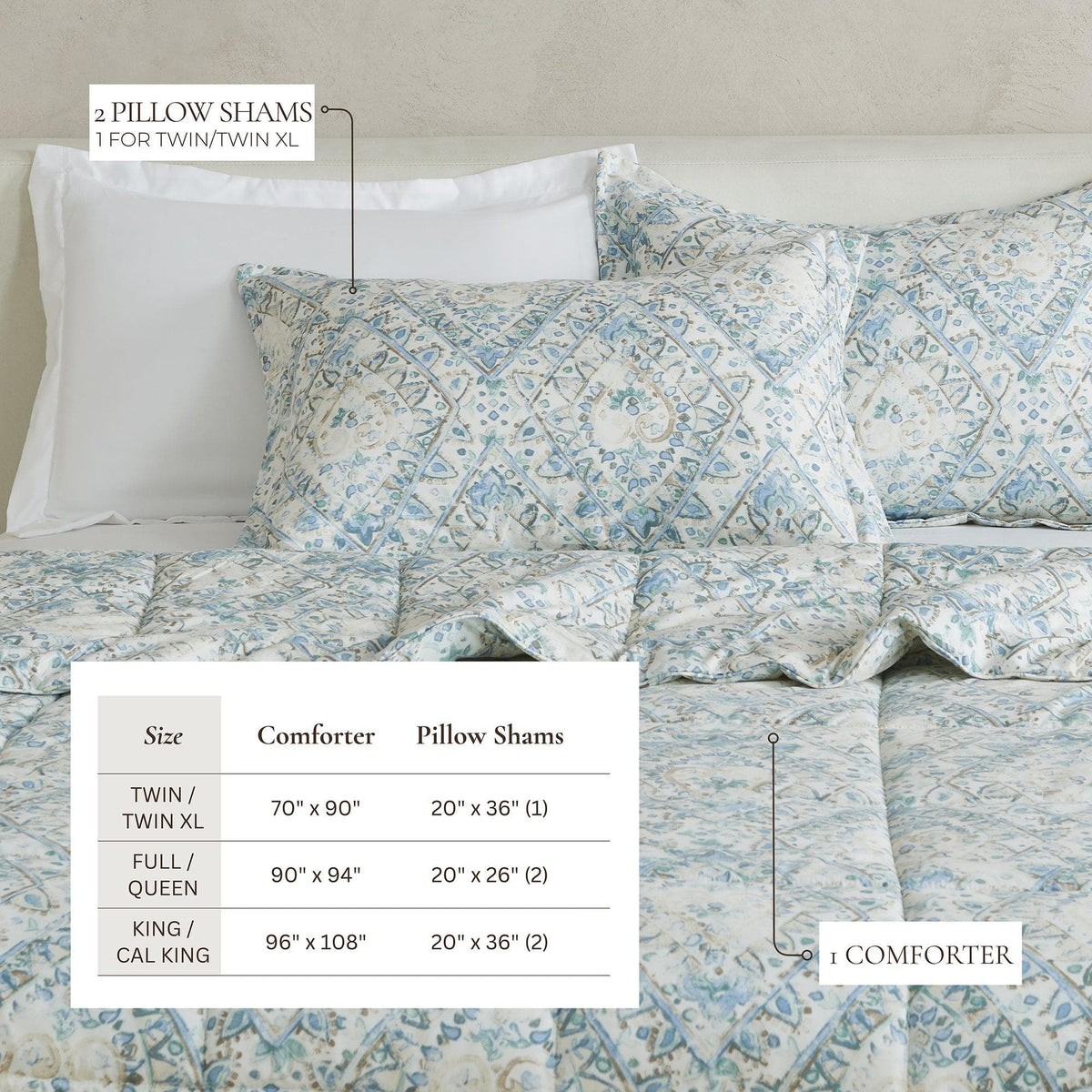 Reversible Brushed Microfiber Comforter Set – Odette Collection – view 64