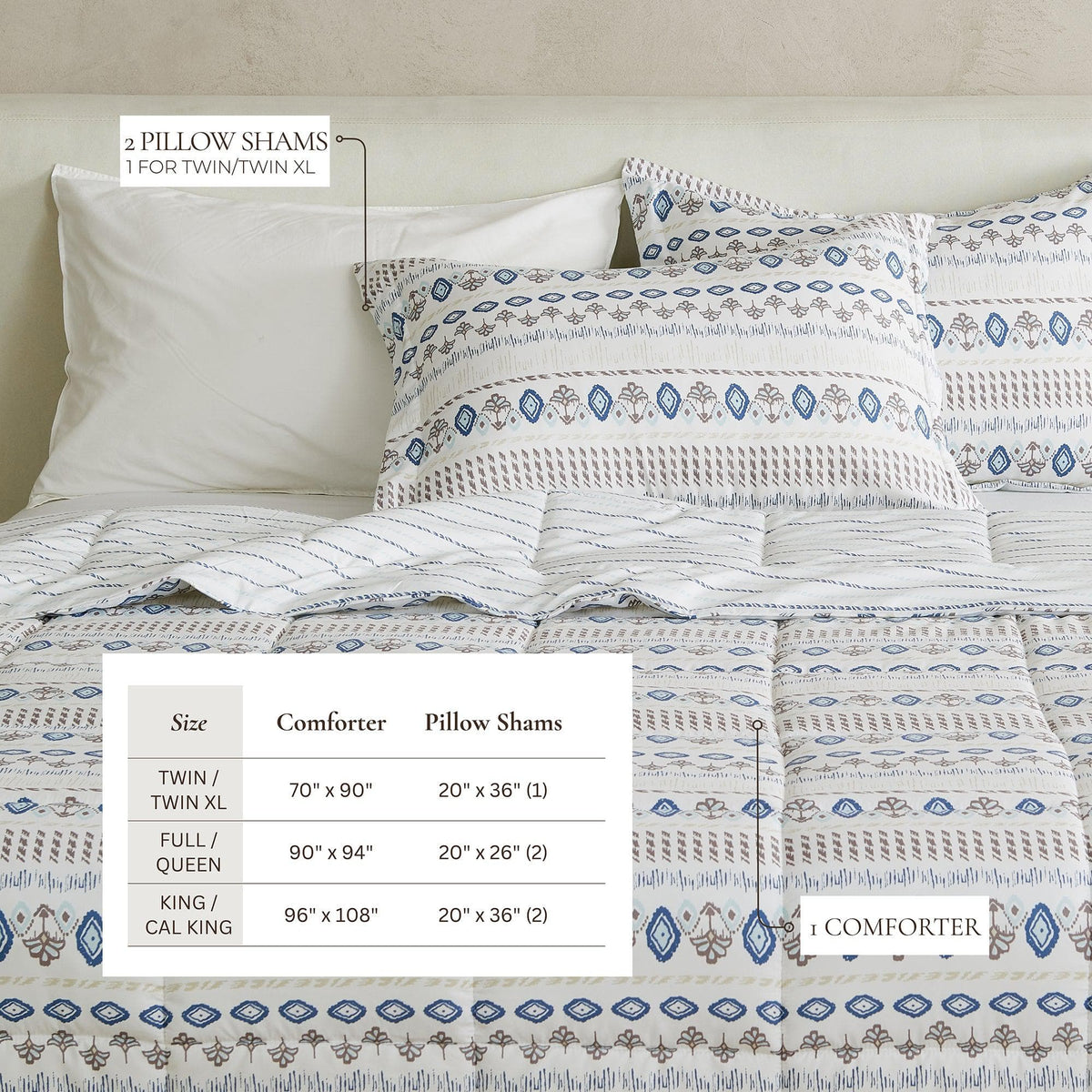 Reversible Brushed Microfiber Comforter Set – Odette Collection – view 70