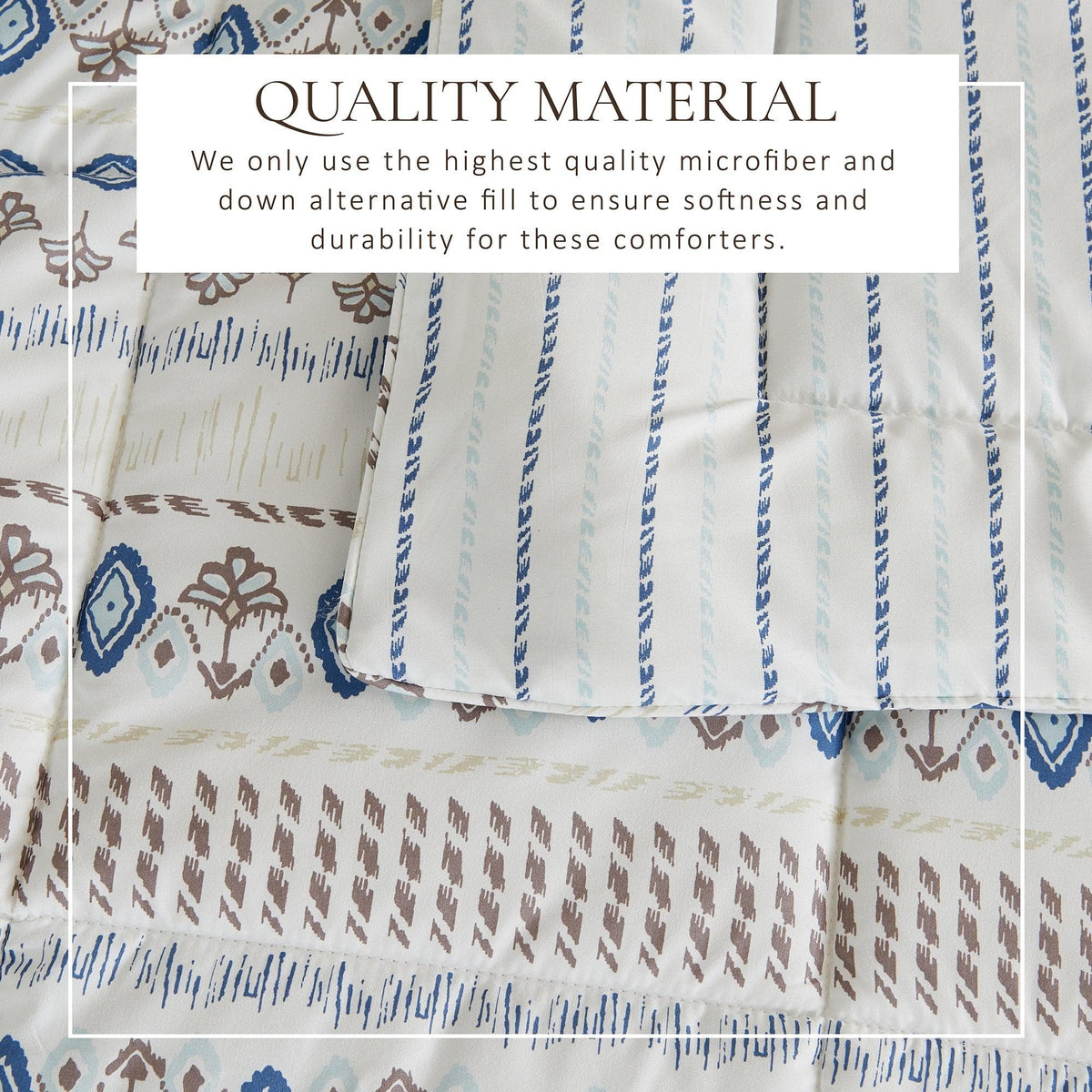 Reversible Brushed Microfiber Comforter Set – Odette Collection – view 71